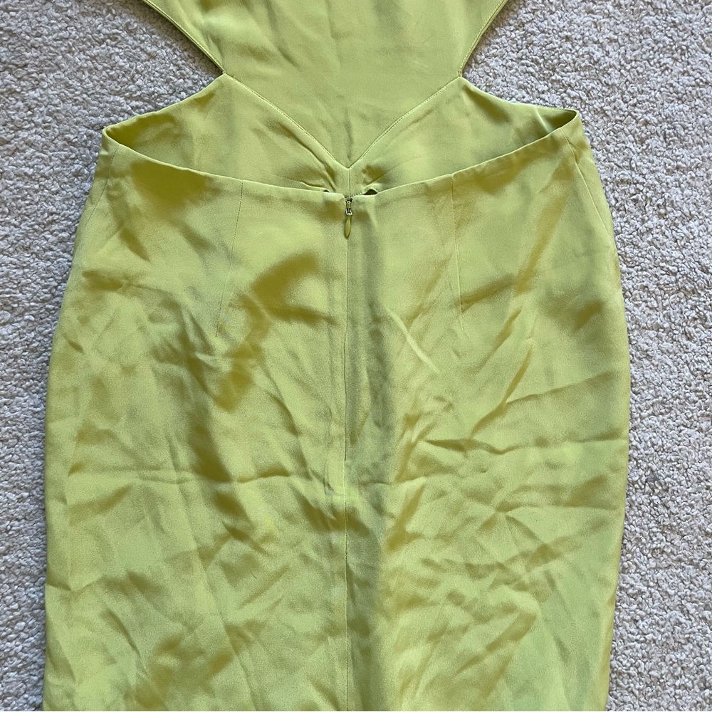 Auteur silk Zippora dress green open back size s - Picture 7 of 15